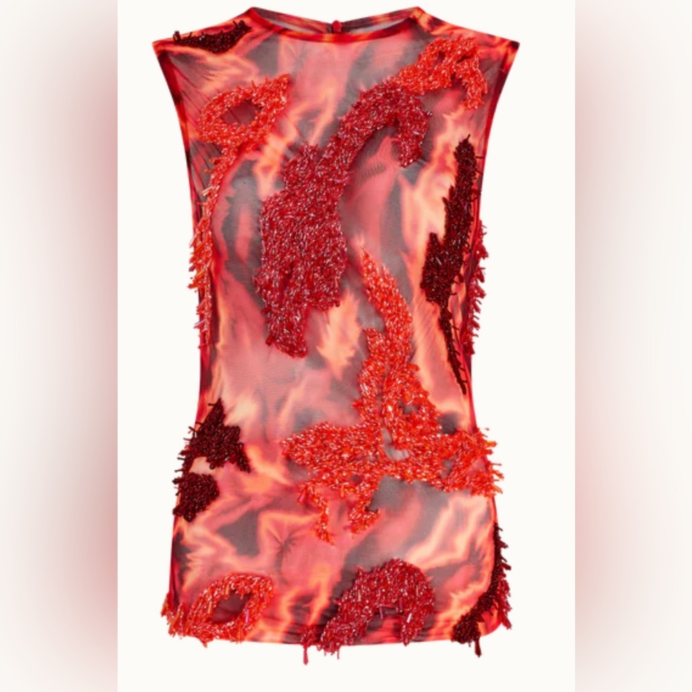 ZUSI TOP (SLEEVELESS RED)